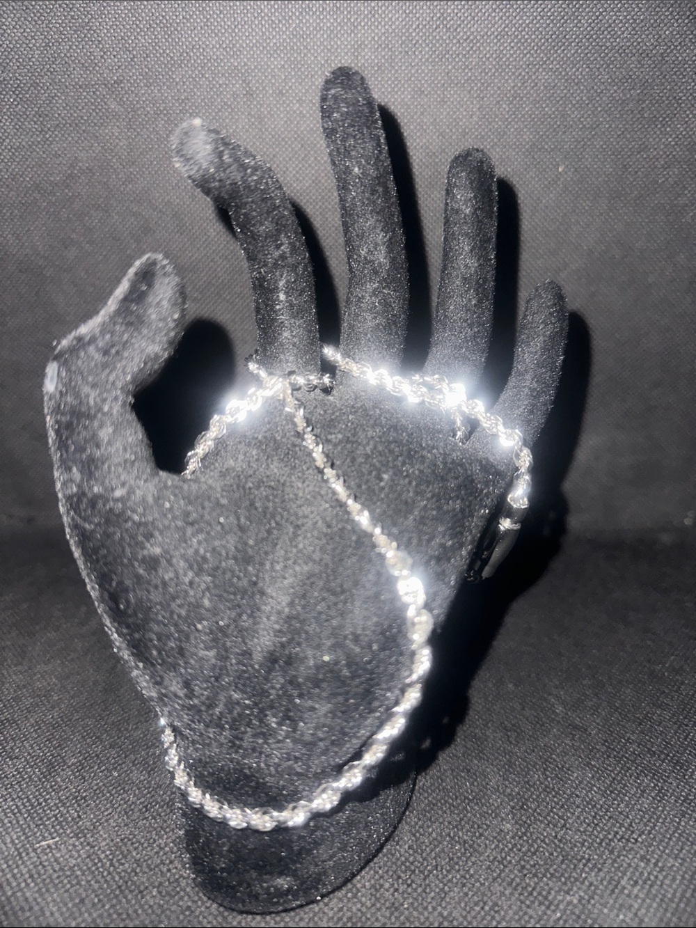 Silver-Tone Rope Chain Necklace - Sleek Silver Look